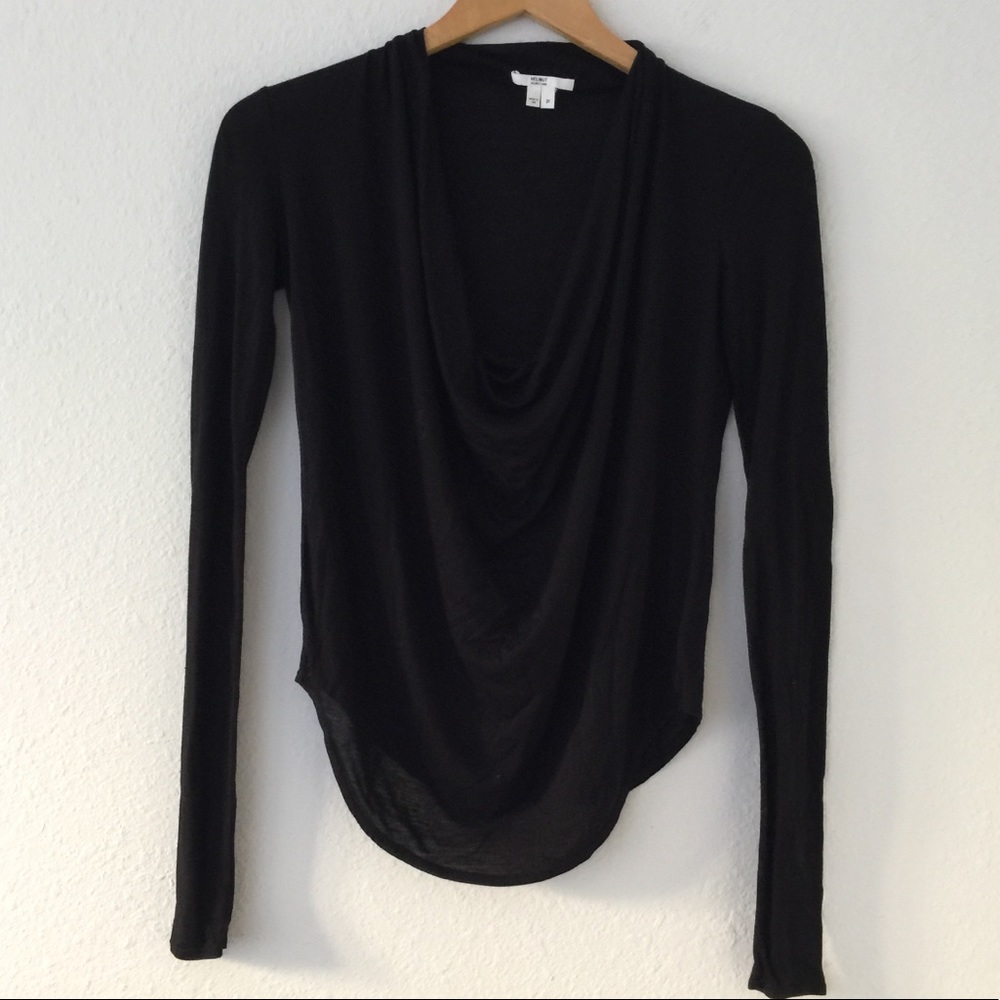 Helmut Helmut Lang Cowl Neck Long Sleeve Top